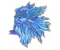  Vikingen tattoo voorbeeld Viking Blauw