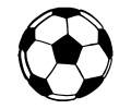  Voetbal tattoo voorbeeld Voetbal Zwart