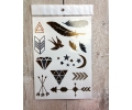  Metallic Tattoo Sets 15 x 21 cm tattoo voorbeeld Gouden Tattoos Set 13 (15x21 cm)