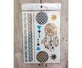  Nieuw!!! Metallic Flash Tattoos tattoo voorbeeld Gouden Tattoos Set 14 (15x21 cm)